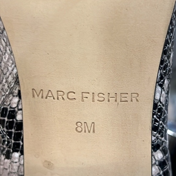 Marc Fisher Womens MF Retire 2 Leather Snake Print Ankle Boots Size 6 M - Picture 6 of 8